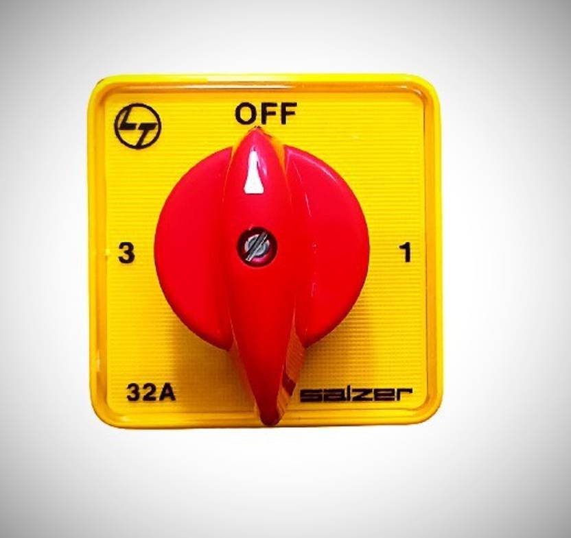 Salzer 32A 61060 1 Pole 3 Way Rotary Switch ( L&T ), Cat no