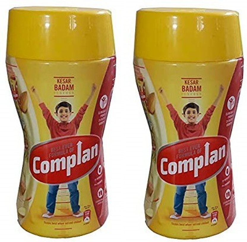 COMPLAN kesar badam flavour drink 200 gram pack of 2
