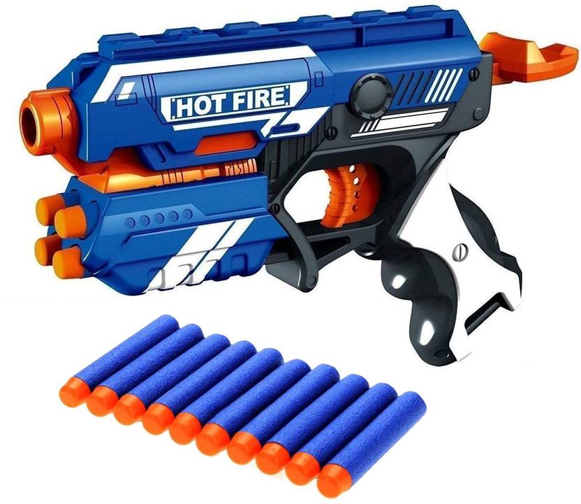 KOBBET Hot FireToy Gun for Kids Perfect Shooting Blaster Storm Guns with10 Soft Bullets Hot