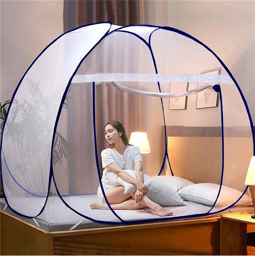 ANIRUDHA Polyester Double Bed Mosquito Net Polyester Washable Adults Mosquito Net