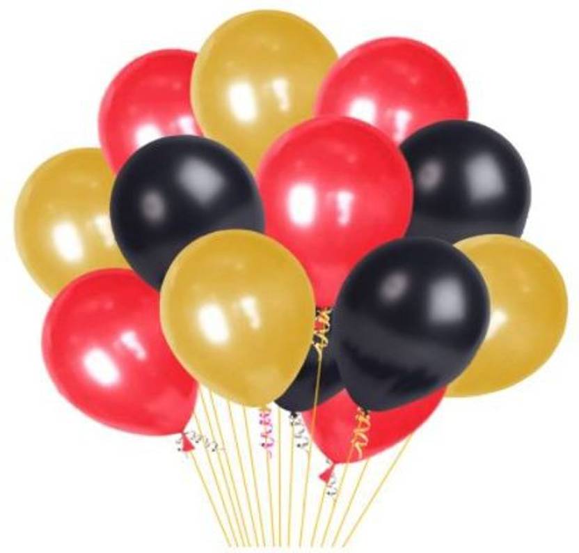 Blisskart Solid Premium Quality Metallic Balloons for Birthday Decoration (Pack of 30) Balloon