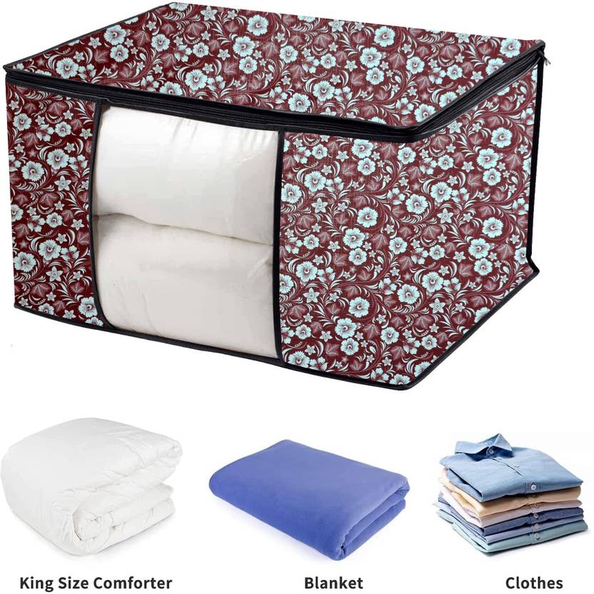 AAVYA UNIQUE FASHION Storage Bag /combal Bag Cover 1 Presents 1 Layered PVC Water ,Dust & proof Large Saree Cover/ Garment Cove / Dr37 B-kit (W21H8D14)
