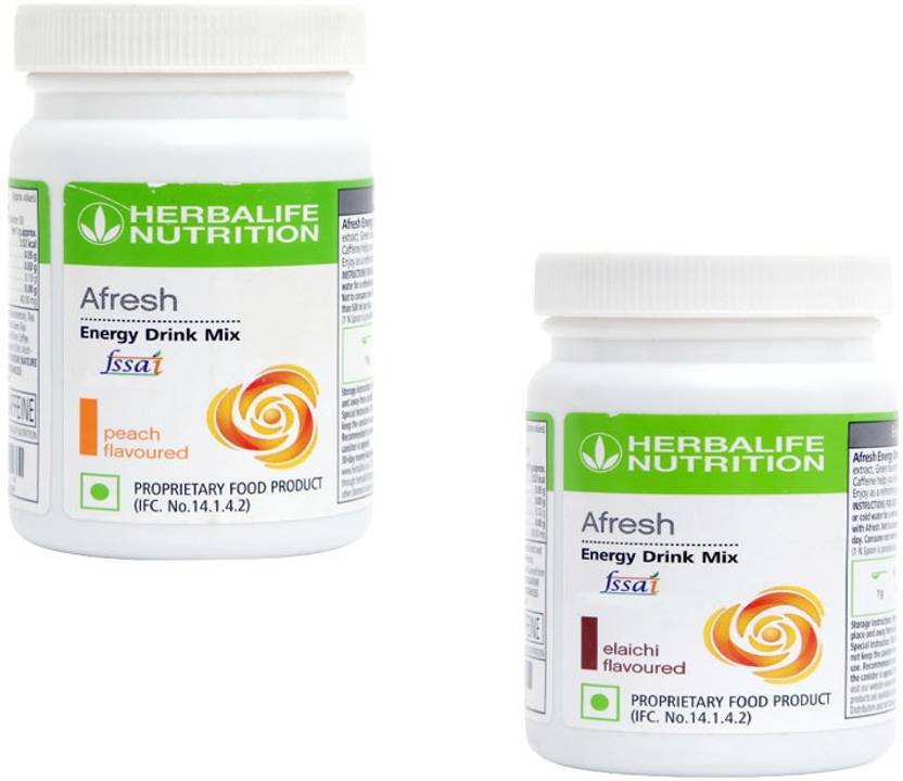 HERBALIFE AFRESH ENERGY DRINK PEACH ELAICHI FLEAVOR FOR WEIGHT LOSS