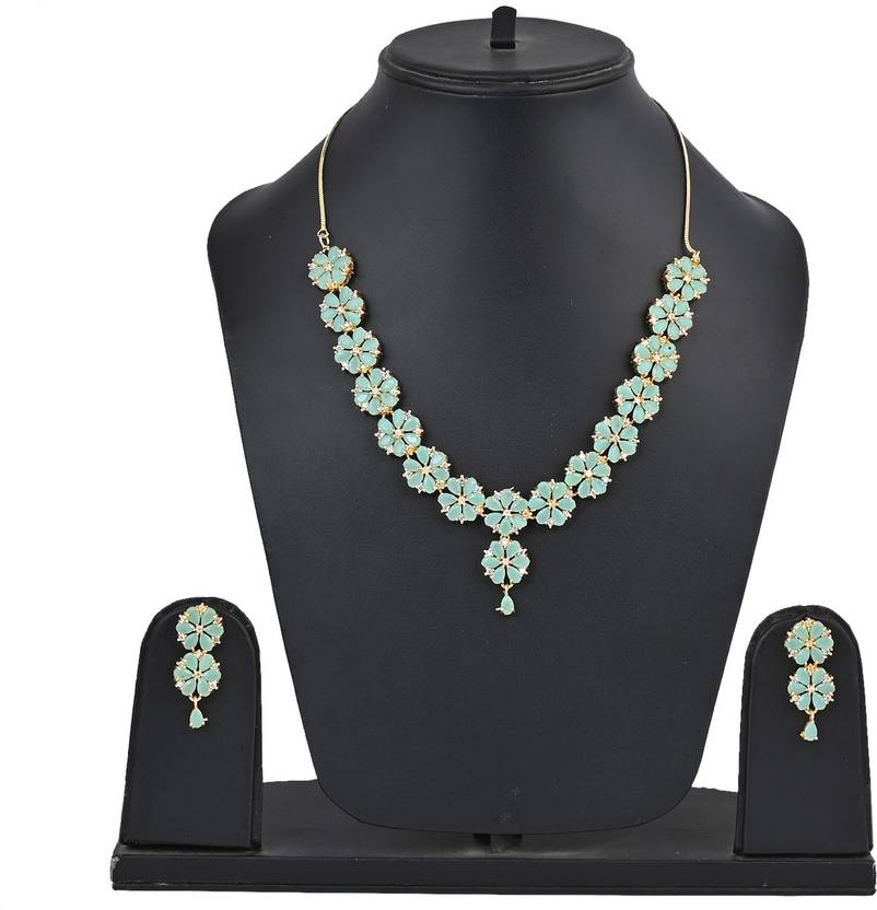 elegant jaipur art Alloy Turquoise Jewellery Set Price in India Buy elegant jaipur art Alloy