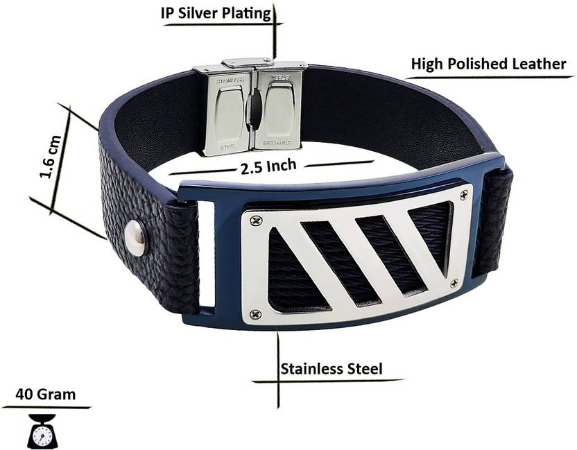 Leather Silver Bracelet