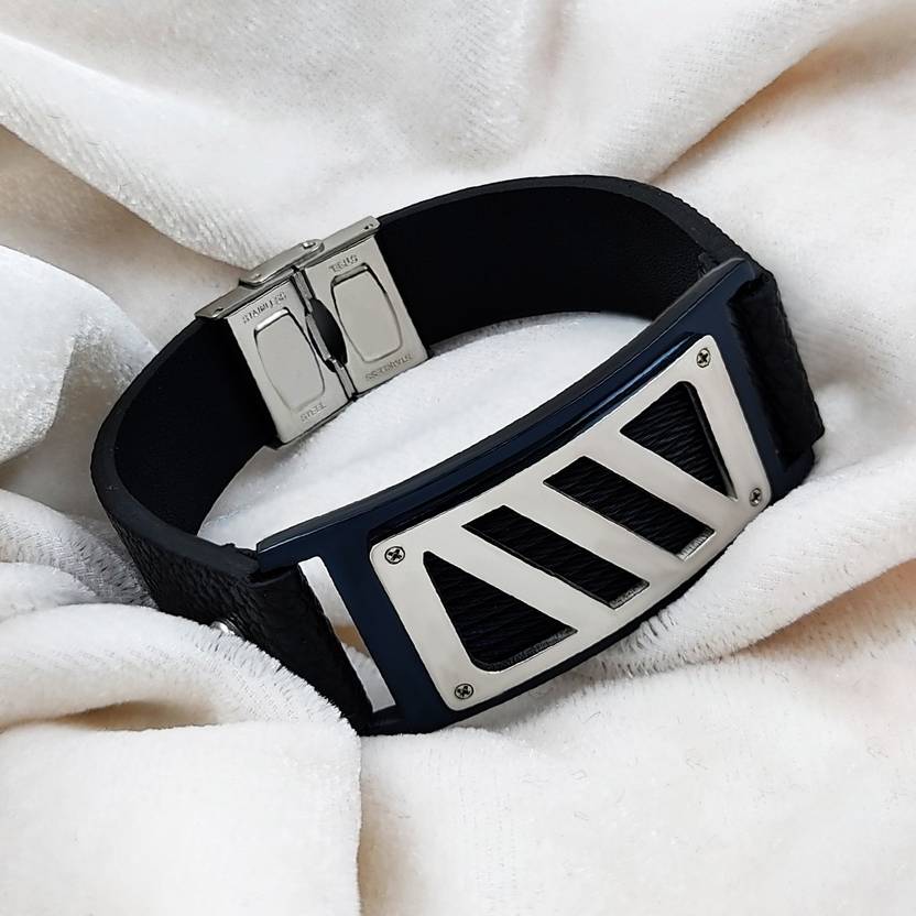 Leather Silver Bracelet