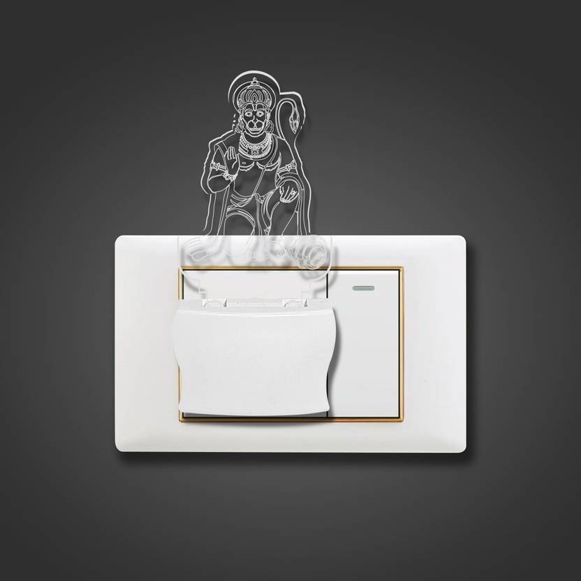Yami 3D Creative Lord Hanuman Indian God For Home & Temple Decor 3D Illusion Night Lamp