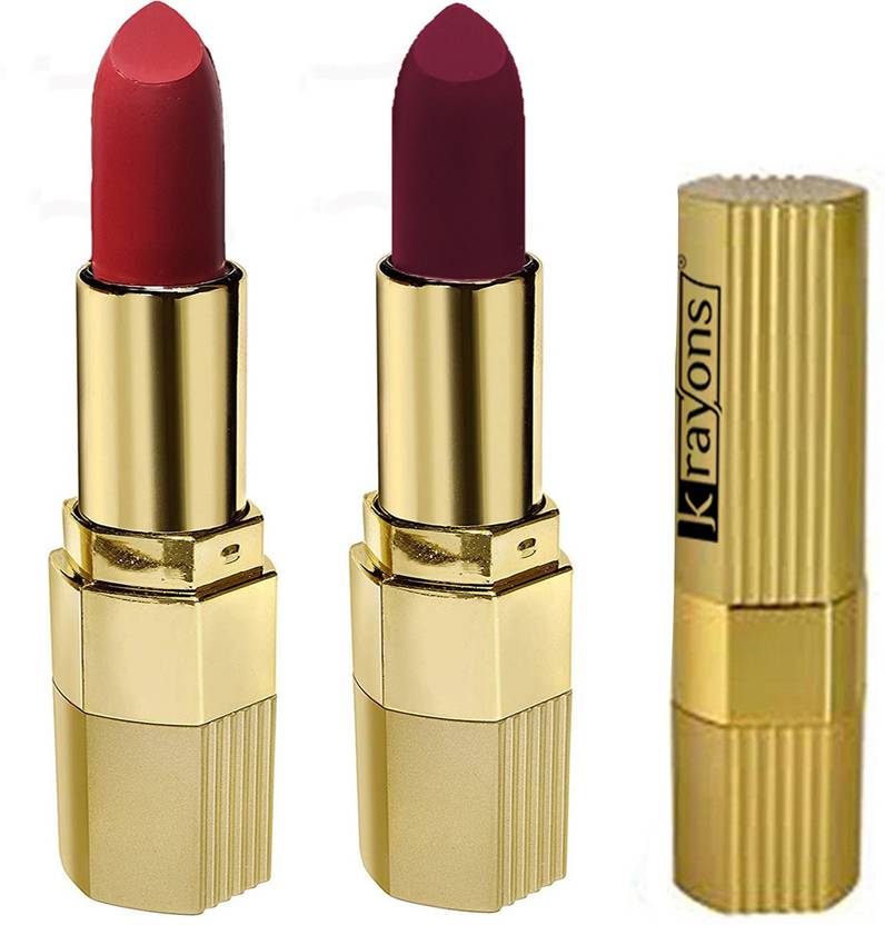 KRAYONS Desire Matte Lipstick, Highly Pigmented, Longlasting, Combo ,Pack of 2