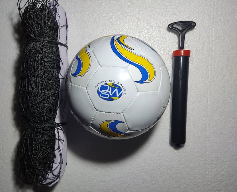 sportivity CLASSIC 32 PANEL AND NYLON NET WITH AIR PUMP Volleyball Kit