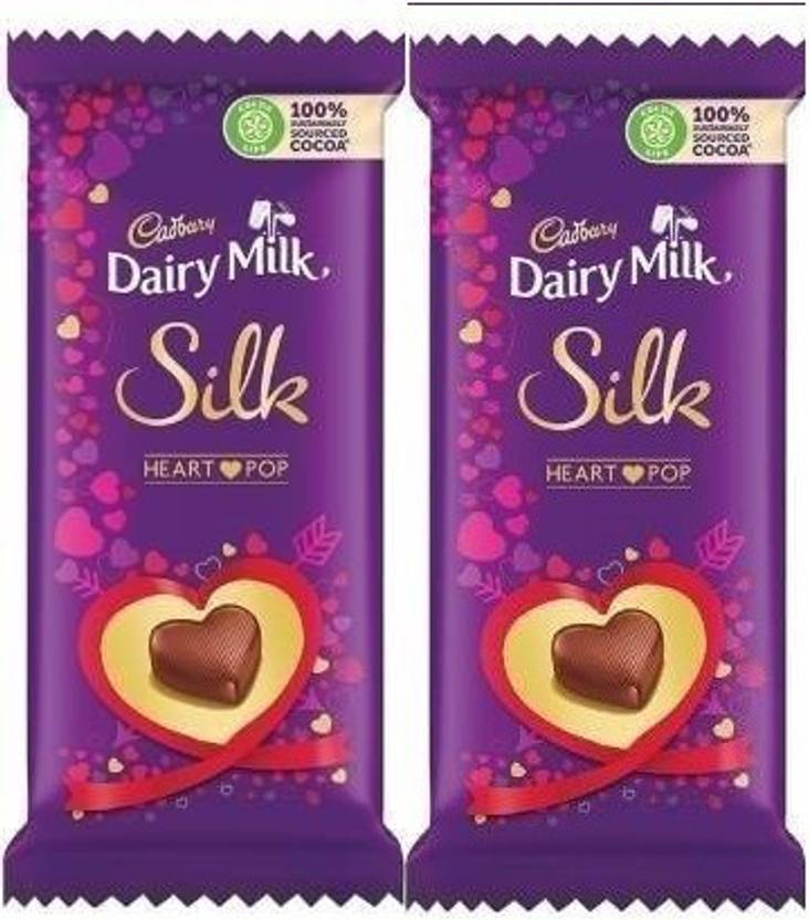 Cadbury DAIRY MILK SILK HEART BLUSH SPACIAL PACK (150+150G), 300 G PACK
