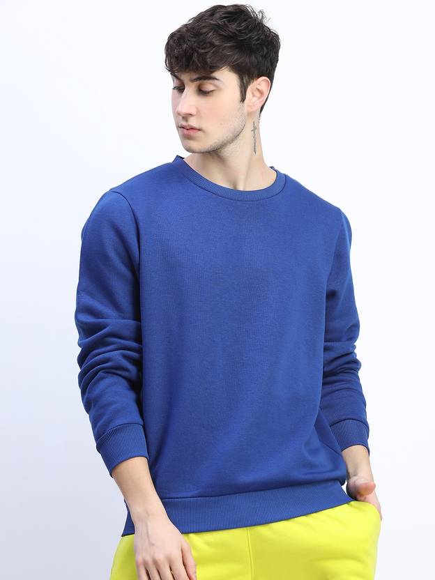 [Sizes S, M, L, XL] HIGHLANDER Men Full Sleeve Solid Reversible Sweatshirt