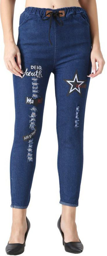 CRISTY FASHION Printed Women Denim Dark 