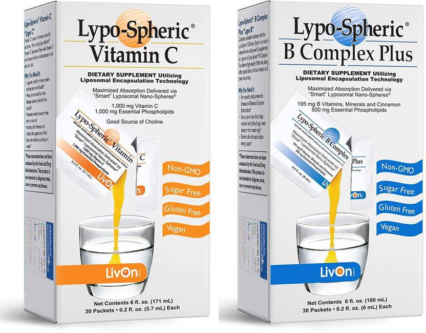LIVON Vitamin C + Plus Supplements Liposomal Encapsulation