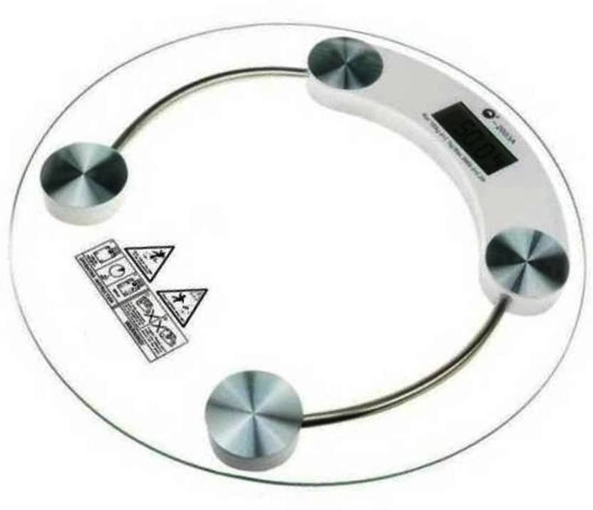 Qoibito Weight Machine Round Glass FD03A1 Body Personal Weighing Scale