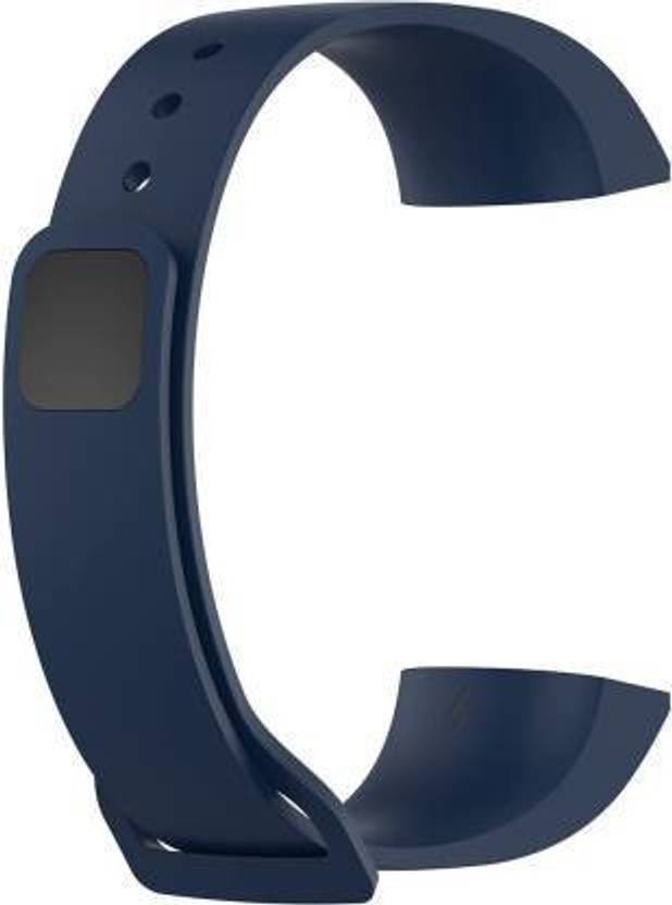 lakshita accesory Silicon Band Strap for Mi Band 4C Red mi Watch band Strap (Blue) Smart Band Strap