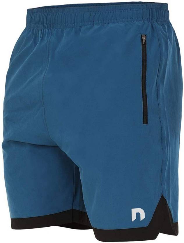 Solid Men Dark Blue Regular Shorts