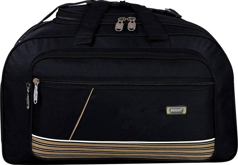 Bright Luggage (Expandable) Black Duffle bag without wheel 45 Liters