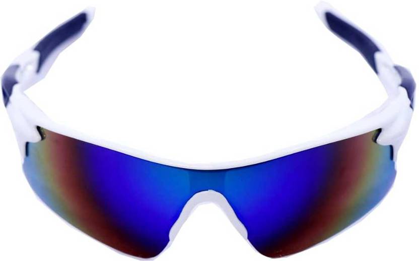 FREUITS UV Protected Sports Goggles (White Black) Cricket Goggles