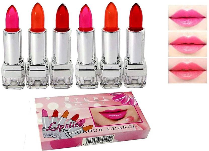 Make line Non Organic and Colour Change Lipsticks Pack of 6 Price in
