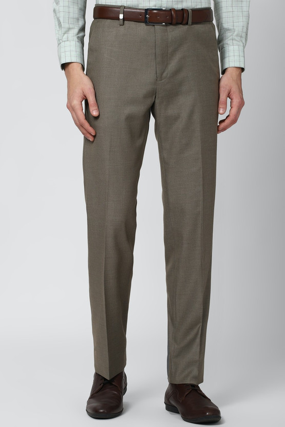 VAN HEUSEN Regular Fit Men Grey 