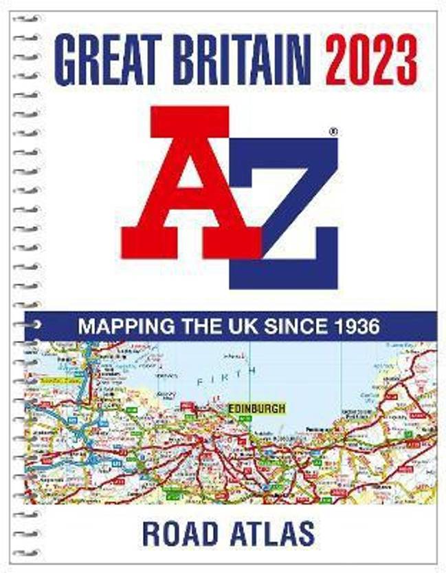 Great Britain AZ Road Atlas 2023 (A4 Spiral) Buy Great Britain AZ