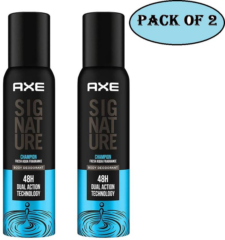AXE Signature (Champion) *122ml Each * 2pcs*sc02 Deodorant Spray  -  For Men
