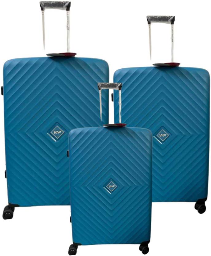 VIP Quad Luggage Bag Polycarbonate (Set of 3 Pieces) Small Medium and