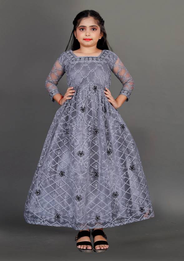 Aika Girls Maxi/Full Length Festive/Wedding Dress