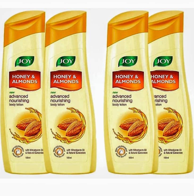 Joy Honey and Almonds Advanced Nourishing Body Lotion 100ml *4(400ml ...