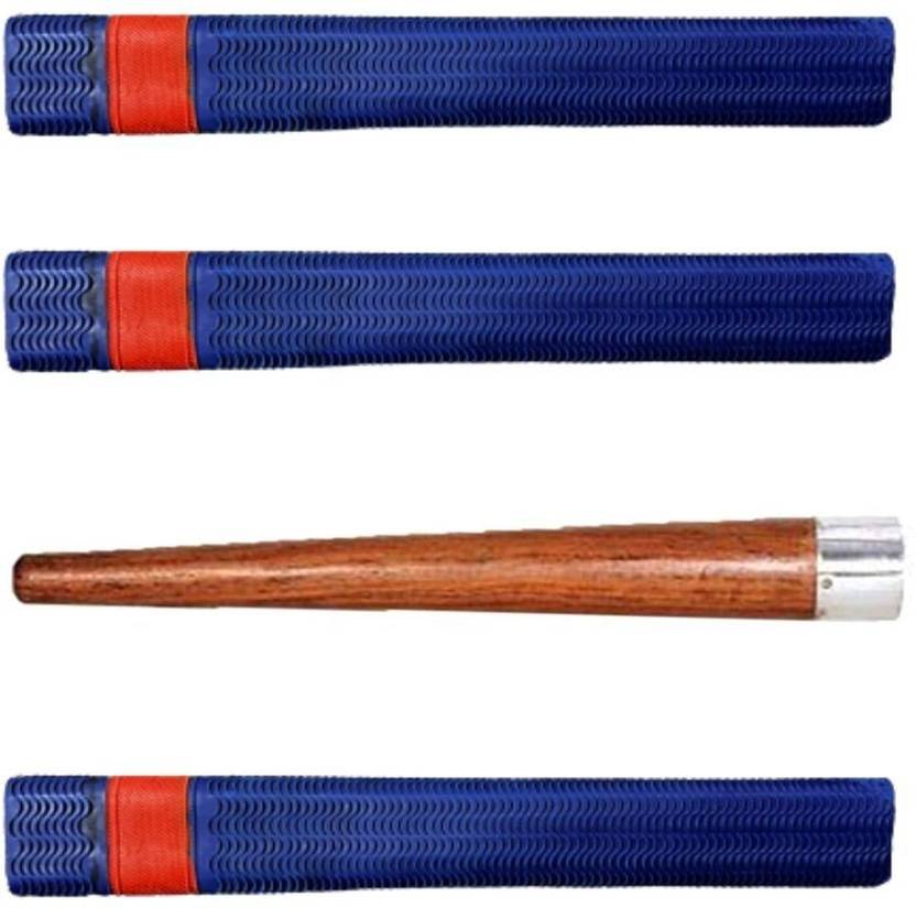 METROL Cricket Bat blue grip + 1 wooden cone (gripper) Ultra Tacky