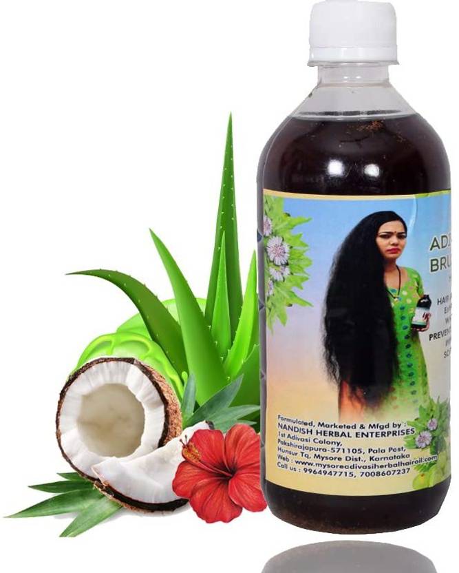 mysore adivasi herbal Brungamalaka Oil for Hair Growth & Fall Control with Natural Ingredients