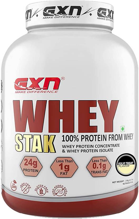 GXN WHEY STAK Protein Isolate For Muscle Growth, 27 Servings Kulfi