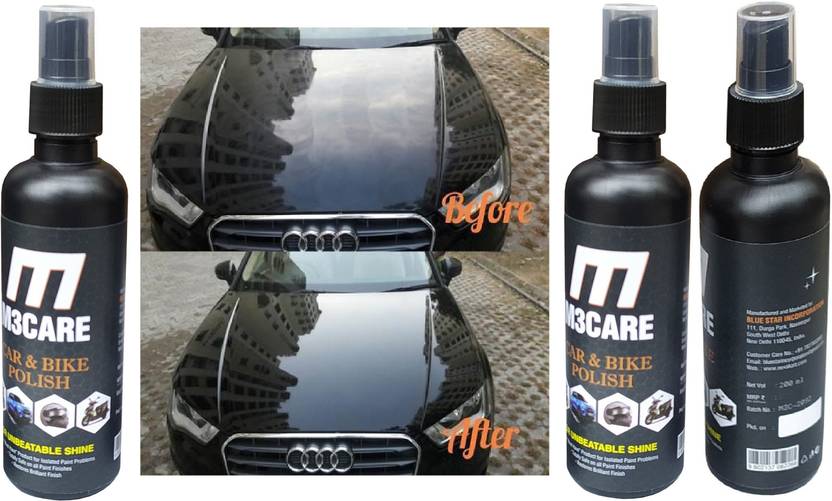 M3CARE Liquid Car Polish for Exterior, Bumper, Chrome Accent