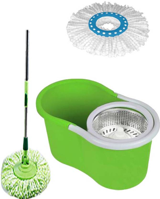 Mopup 360 Degree Bucket Spin Mop Set for House hold and Office using cleaning Bucket, Floor