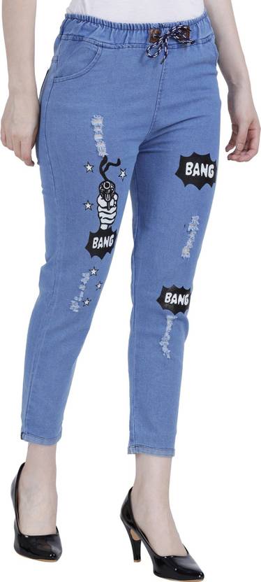 Women Skinny Mid Rise Blue Jeans  (Pack of 2)