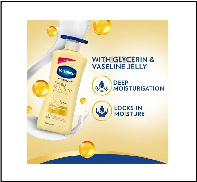 Vaseline DEEP MOISTURE WITH PURE OAT EXTRACTBODY LOTION 400ML