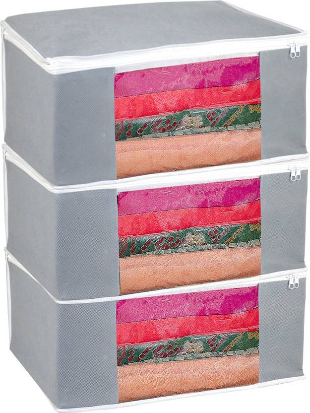AARON INC Saree Cover Garment Cover Non-Woven Saree Cover/Organizer With Transparent Window ARN113