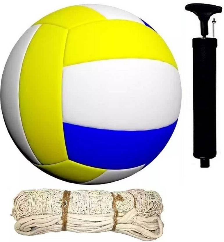 OPSON CLASSIC STAR VOLLEY BALL with COTTON NET & PUMP Volleyball Kit