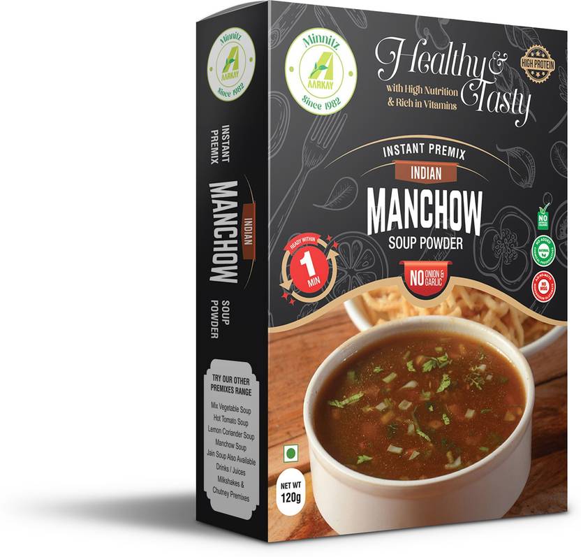 AARKAY Minnitz Instant Manchow Soup With No Onion And Garlic 240 G