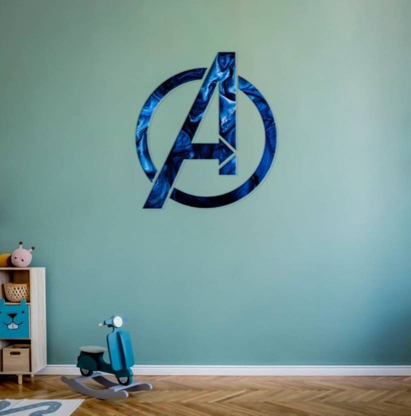 Happinest Avenger wall sign, kids wall sign, cartoon wall sign Price in