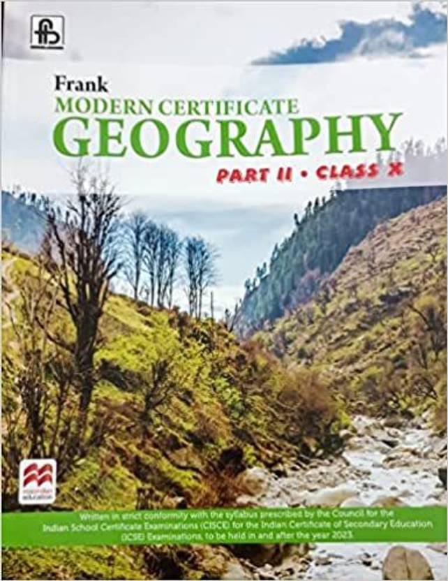 Frank Modern Certificate Geography Part 2 Class 10 (2023) Buy Frank Modern Certificate