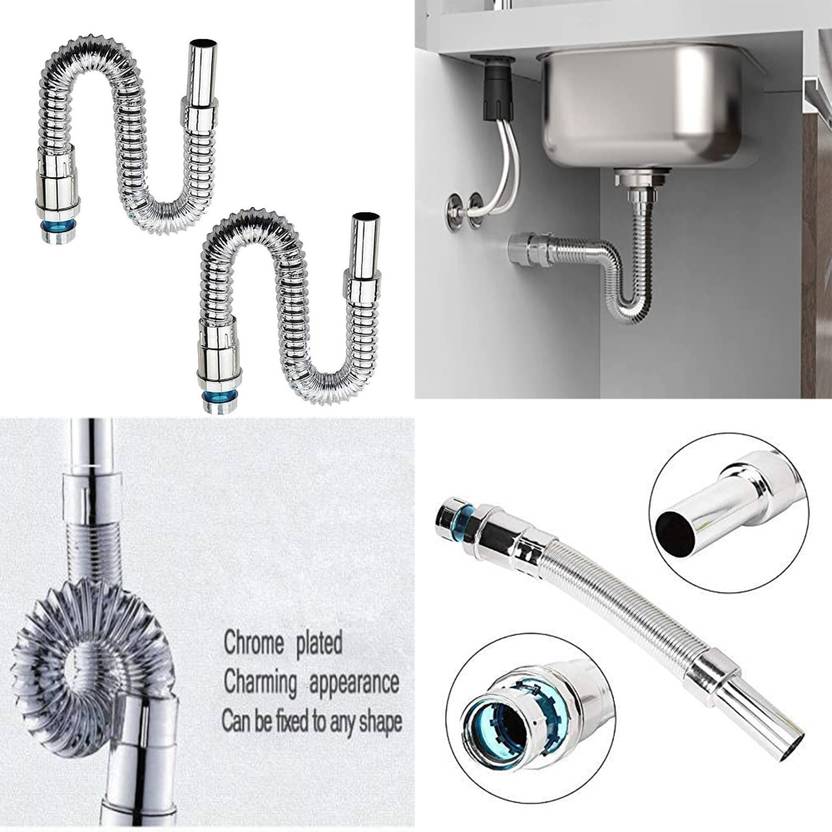 Honbon Sink Pipe PVC Flexible CP Hose Waste Pipe for Bathroom Wash