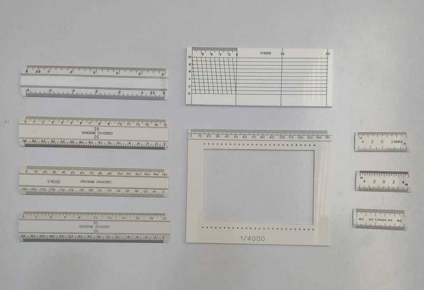UEI PATAWRI SCALES KIT WITH AREA COMB & DIAGONAL SCALE Height Gauge ...