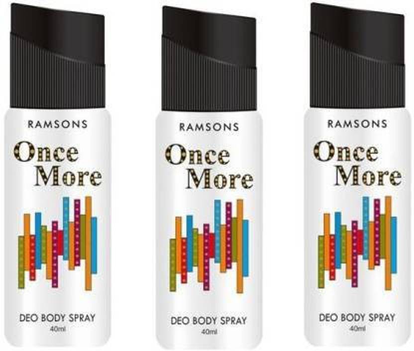 Ramsons Deo Once More Combo Body SprayFor Men & Women 40ml Deodorant