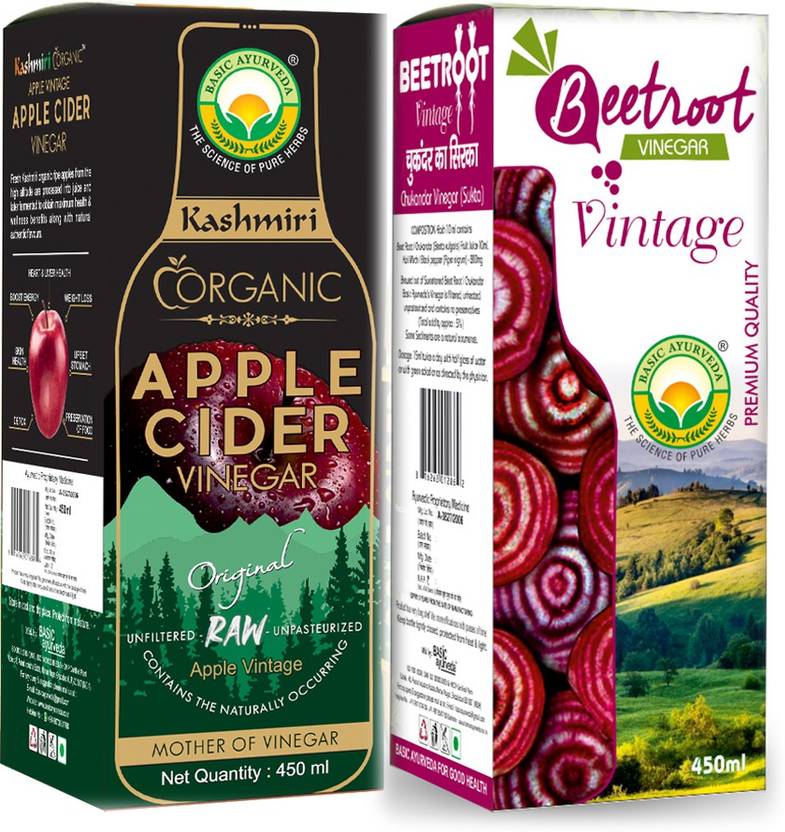 Basic Ayurveda Kashmiri Organic Apple Cider Vinegar 450ml With Beet