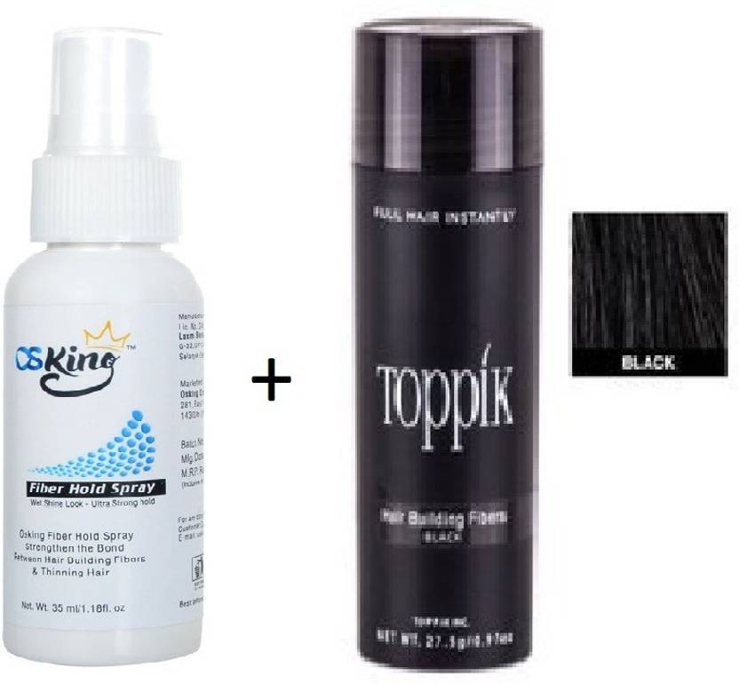 Osking hair black fiber 27.5g Hair Building Fiber Hold Spray 35ml
