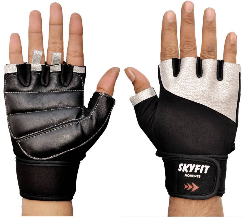 LITE FEEL Lycra Wrist Supports Workout Gloves Gym & Fitness Gloves