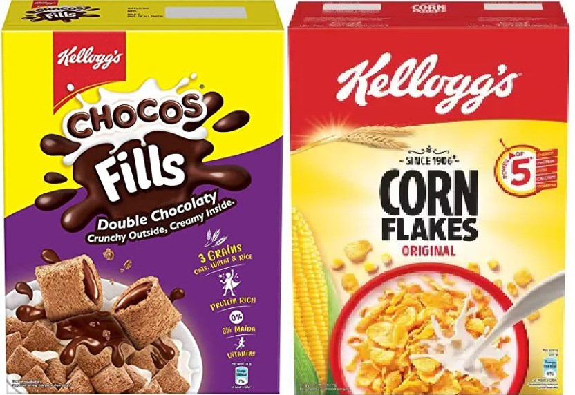 Kellogg's by KELLOGGS CHOCOS FILLS & CORN FLAKES Box
