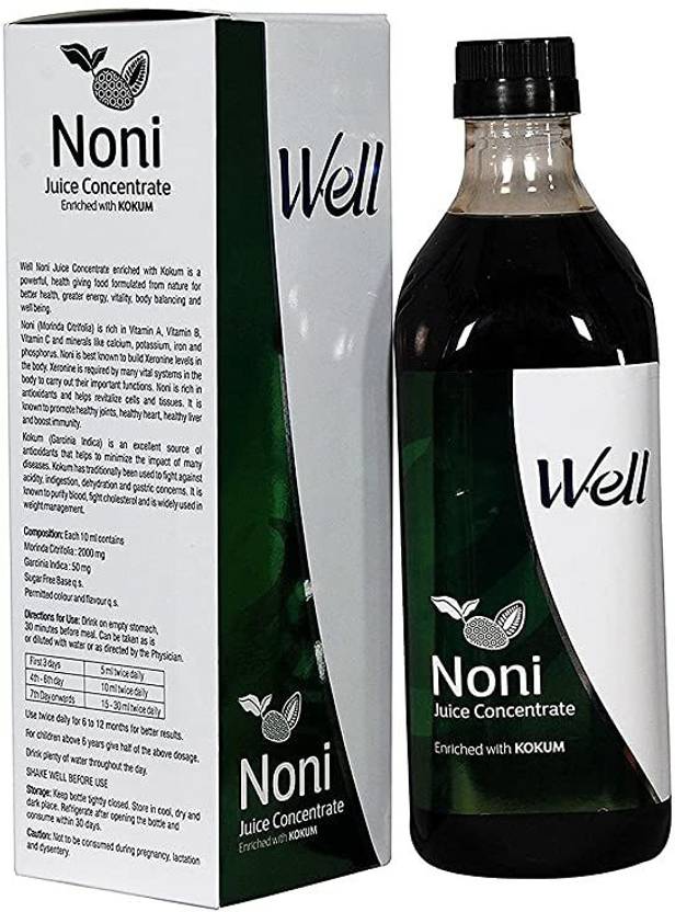 Modicareo Modicare Well NONI Juice SUGAR FREE Organic Enriched with