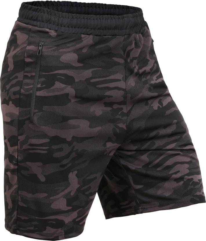 Printed Men Grey Cycling Shorts, Regular Shorts, Compression Shorts